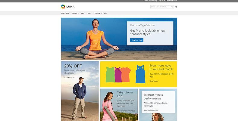 Magento 2 Demo Homepage